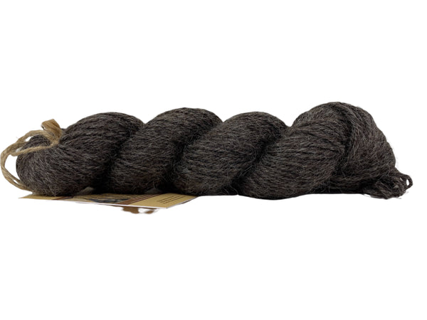 Rare Breed Black Wensleydale: Natural undyed (Aran/Worsted Weight) 100g (3.5 oz)