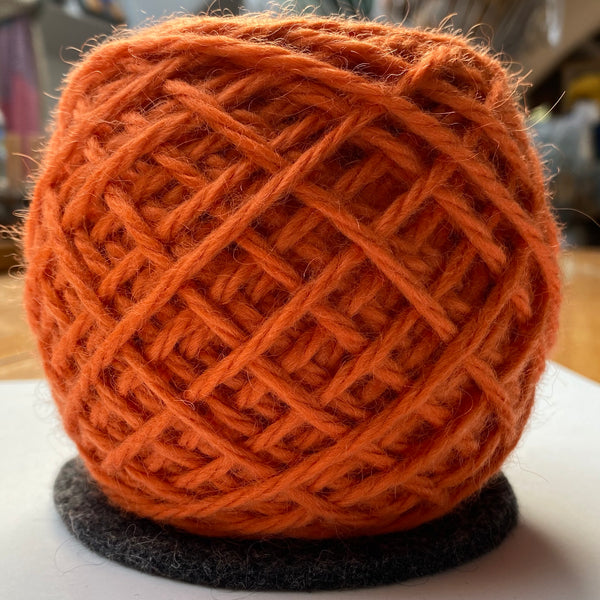 Bulky Wool: Rare Breed Wensleydale and Bluefaced Leicester Tangerine