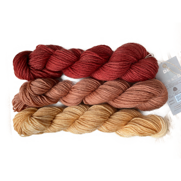 Home Farm collection - Burnt Umber DK (8 Ply/Light Worsted) 50g (1.76 oz): Rare Breed Wensleydale and Bluefaced Leicester