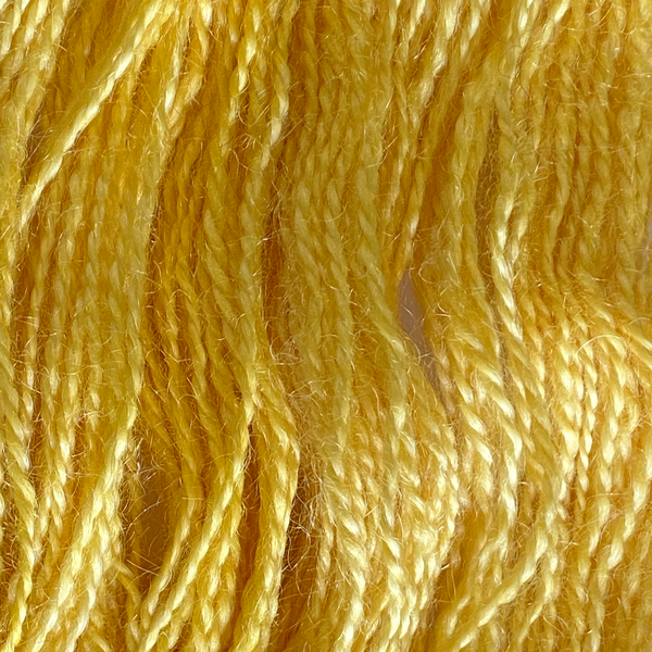 Hand-spun Wensleydale Aran (Worsted) weight 100g (3.52 oz) skein Bayeux shades of sunshine